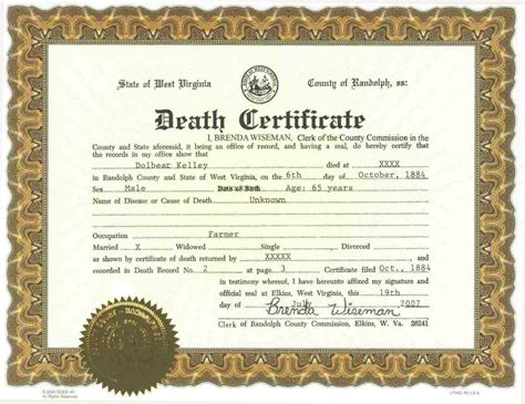 death certificate in md